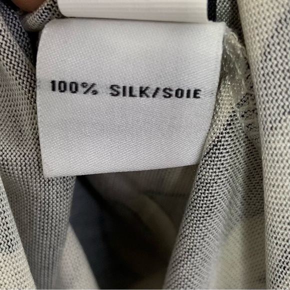 Diane Von Furstenberg Ruri Chain Print Silk Dress Size 4 Black Red 3/4 Sleeve - Picture 8 of 10